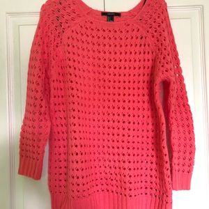forever 21 knitted holes sweater